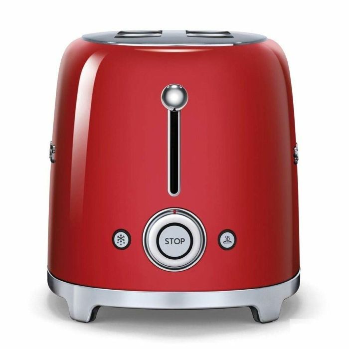 Smeg TSF02RDEU Tostadora de Pan para 4 Rebanadas, 2 Ranuras, Diseño Retro Estilo Años 50, Color Rojo 2 Smeg TSF02RDEU Tostadora de Pan para 4 Rebanadas, 2 Ranuras, Diseño Retro Estilo Años 50, Color Rojo 2