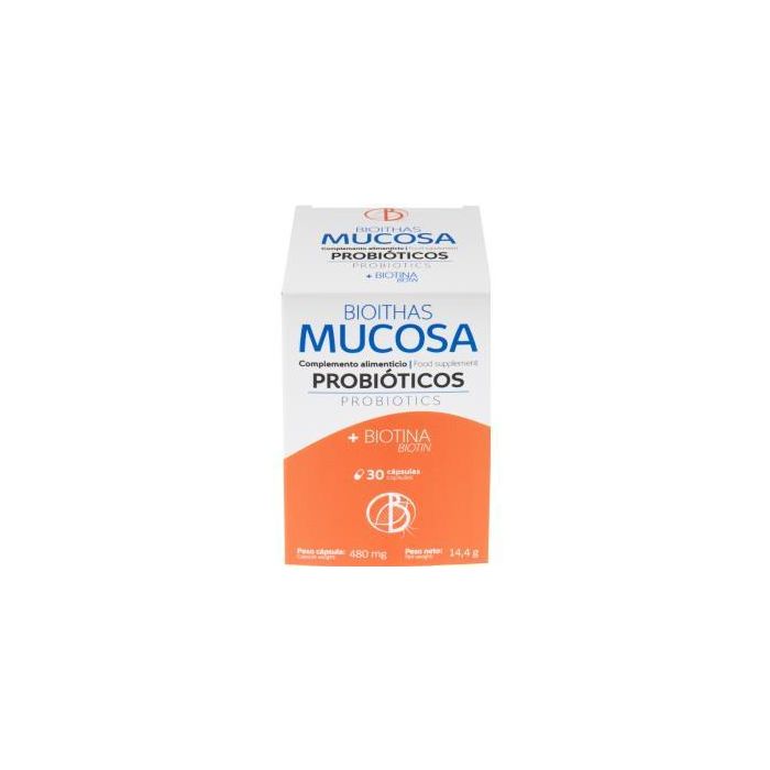 Bioithas Mucosa: Probióticos con Biotina para el Mantenimiento de las Mucosas Normales - 30 Cápsulas
