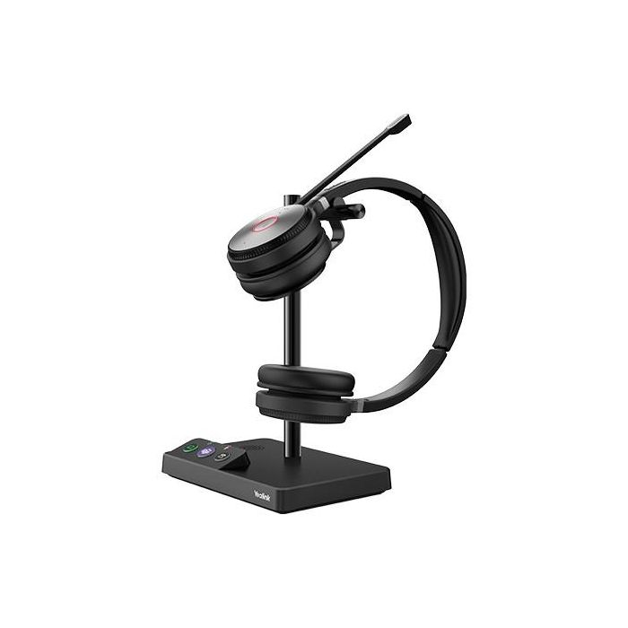 Yealink WHB620T(V1) Base DECT para Auriculares WH62 Teams, Soporte Adicional Negro