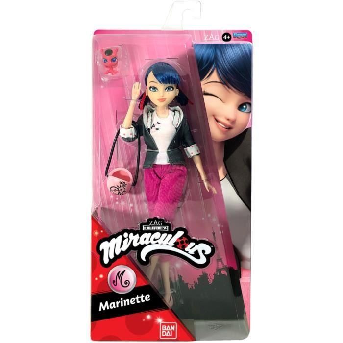 BANDAI Miraculous Ladybug - Muñeca de moda 26 cm: Marinette 3 BANDAI Miraculous Ladybug - Muñeca de moda 26 cm: Marinette 3