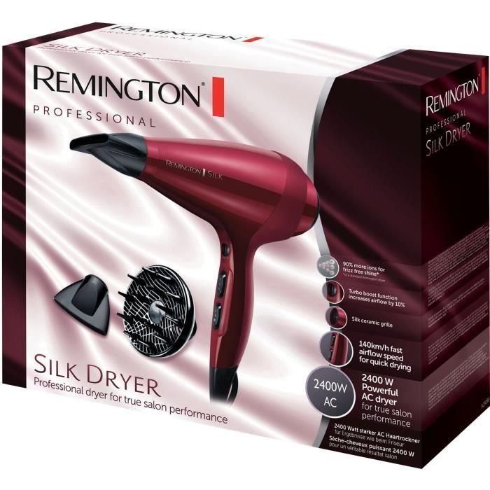 Secador de Pelo Remington AC Silke Rojo 2400 W 4