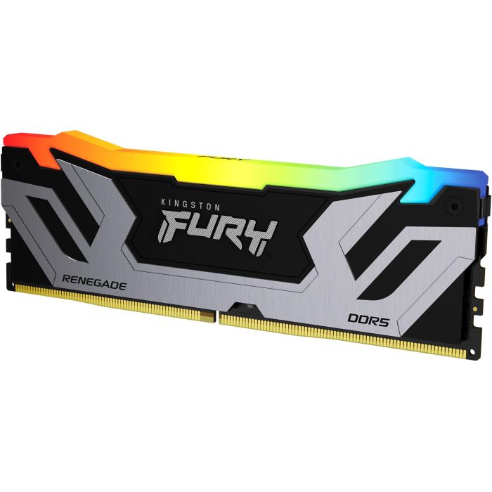 Kingston CUDIMM FURY Renegade RGB Silver XMP 24GB 8400MT/s DDR5 CL40 para PC con Intel XMP 0 Kingston CUDIMM FURY Renegade RGB Silver XMP 24GB 8400MT/s DDR5 CL40 para PC con Intel XMP 0