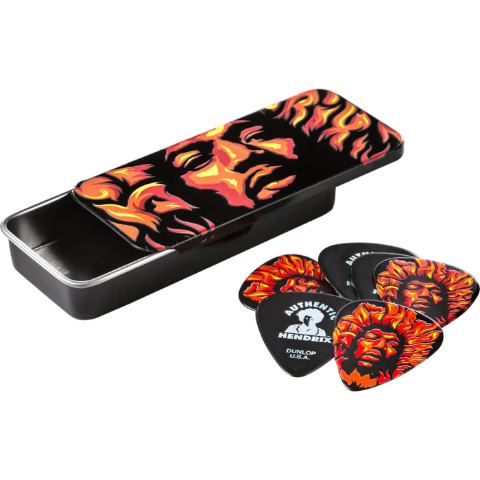 DUNLOP 8006 Caja 6 Púas Signature Jimmy Hendrix Voodoo Fire 1 DUNLOP 8006 Caja 6 Púas Signature Jimmy Hendrix Voodoo Fire 1