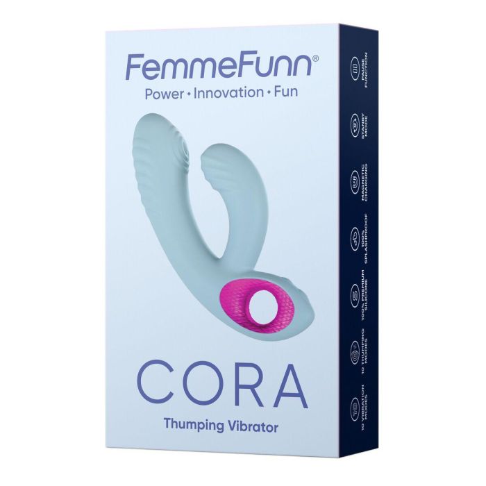 Vibrador Punto G FemmeFunn Cora Azul 7 Vibrador Punto G FemmeFunn Cora Azul 7
