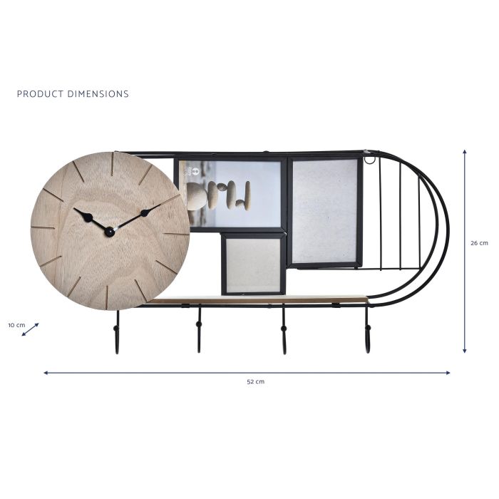 DKD Home Decor Estantería de Pared Urban Metal y Madera Negro Marrón 52 x 10 x 26 cm Pack 4 Unidades 3 DKD Home Decor Estantería de Pared Urban Metal y Madera Negro Marrón 52 x 10 x 26 cm Pack 4 Unidades 3