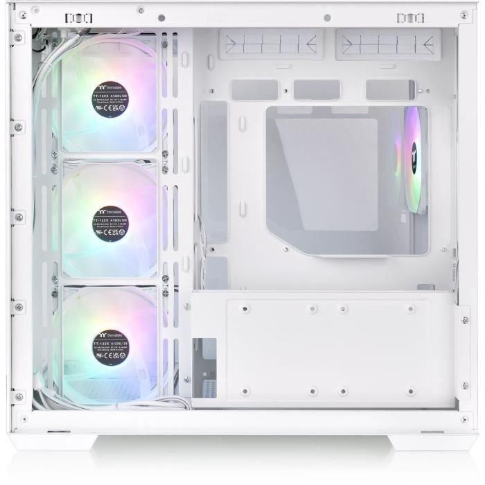 Caja PC - THERMALTAKE - View 380 TG ARGB Snow - Semitorre - ATX - Cristal templado - Blanco 4