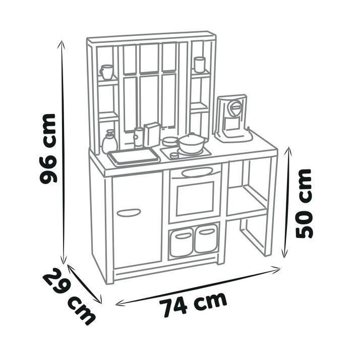 Smoby SMOB312600 Cocina Loft de Juguete con 32 Accesorios para Niños a partir de 3 años 5
