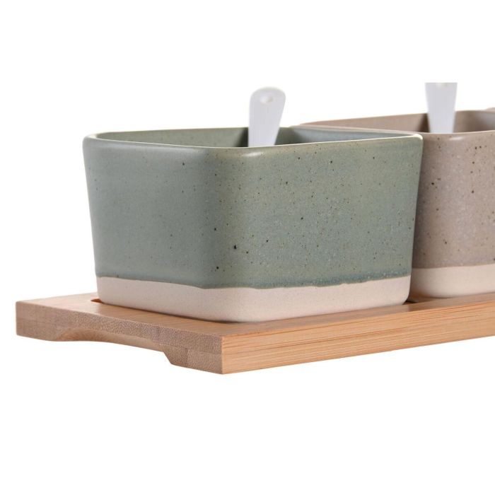 Set de Aperitivo DKD Home Decor 29 x 11,5 x 1,5 cm Porcelana Multicolor Bambú Escandinavo 2 Set de Aperitivo DKD Home Decor 29 x 11,5 x 1,5 cm Porcelana Multicolor Bambú Escandinavo 2