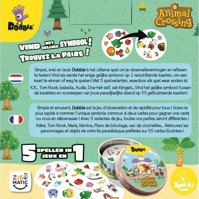 Juego de Mesa Asmodee Dobble : Animal Crossing 6 Juego de Mesa Asmodee Dobble : Animal Crossing 6