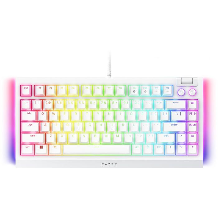 Razer RZ03-05001700-R3M1 BlackWidow V4 Teclado Mecánico para Gaming - 75% Retroiluminado USB-C, Switch Razer Mecánico, Blanco (USA) 3 Razer RZ03-05001700-R3M1 BlackWidow V4 Teclado Mecánico para Gaming - 75% Retroiluminado USB-C, Switch Razer Mecánico, Blanco (USA) 3