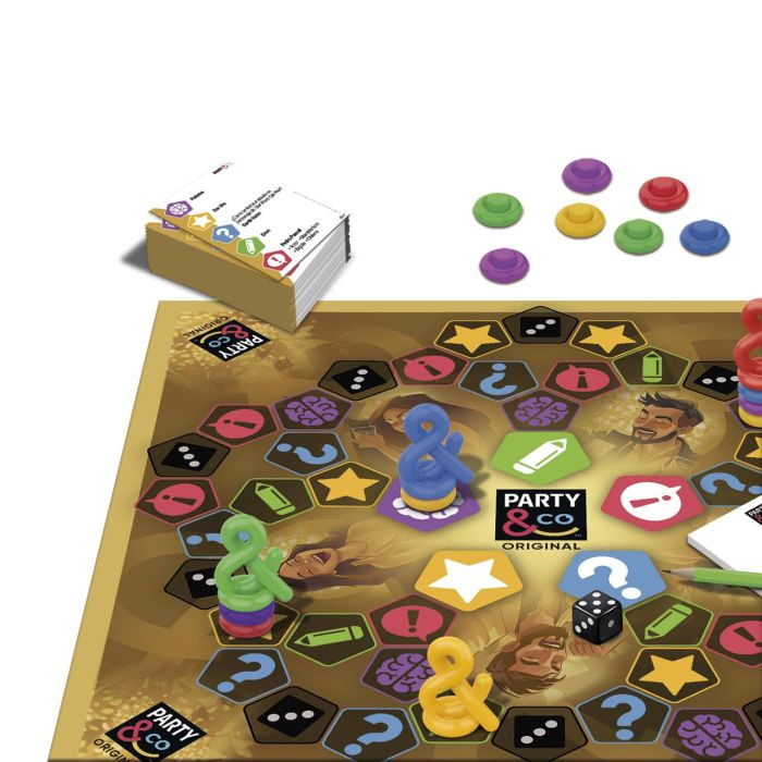 Diset Party & Co. Original Juego de Mesa para Toda la Familia +14 Años. Edición Española con 2000 Pruebas y Preguntas, 3+ Jugadores 3