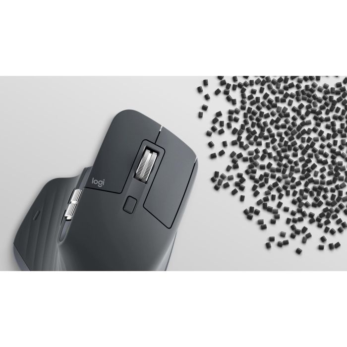 Logitech MX MASTER 3S Ratón Inalámbrico de Alto Rendimiento, 8000 DPI, Seguimiento sobre Cristal, Ergonómico, Bluetooth, Grafito 6