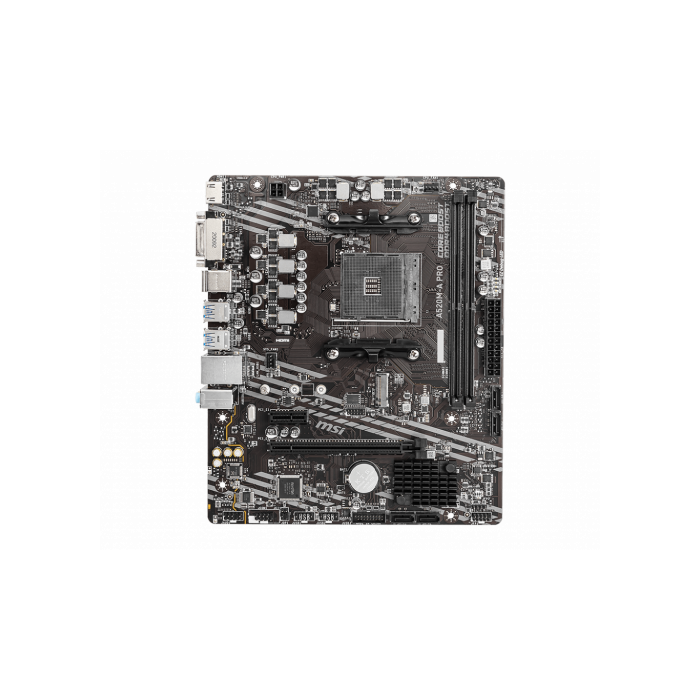 MSI A520M-A PRO placa base AMD A520 Zócalo AM4 micro ATX MSI A520M-A PRO placa base AMD A520 Zócalo AM4 micro ATX