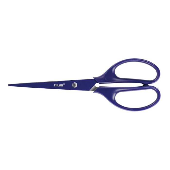 Milán Tijeras de oficina Acid Azul 17cm - Cuchilla de acero inoxidable, mango simétrico 2 Milán Tijeras de oficina Acid Azul 17cm - Cuchilla de acero inoxidable, mango simétrico 2