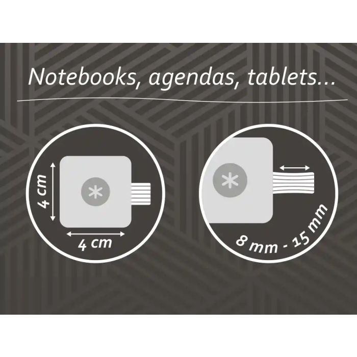 Antartik Portaboligrafos Autoadhesivo para Cuaderno Note con Elástico hasta 15mm Grosor, Negro y Rojo 3 Antartik Portaboligrafos Autoadhesivo para Cuaderno Note con Elástico hasta 15mm Grosor, Negro y Rojo 3