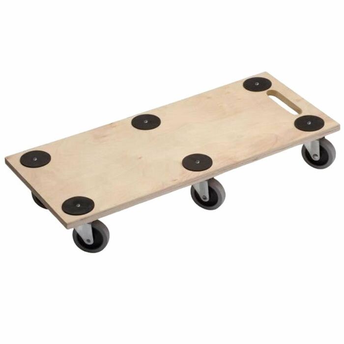 Meister Soporte de Muebles Largo para Suelo Duro 300kg con 6 Ruedas Giratorias 75mm y 6 Almohadillas Antideslizantes 680x290mm Meister Soporte de Muebles Largo para Suelo Duro 300kg con 6 Ruedas Giratorias 75mm y 6 Almohadillas Antideslizantes 680x290mm