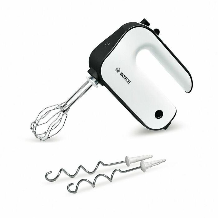 Bosch MFQ4020 STYLINE Batidor de Mano 450W, Motor DC Silencioso, 5 Velocidades + Pulso, Ganchos y Varillas, Blanco/Gris 0 Bosch MFQ4020 STYLINE Batidor de Mano 450W, Motor DC Silencioso, 5 Velocidades + Pulso, Ganchos y Varillas, Blanco/Gris 0