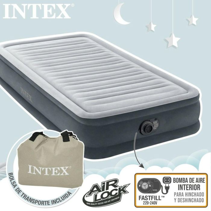 INTEX Comfort Plus + cama supletoria eléctrica para 2 personas 67766ND 4