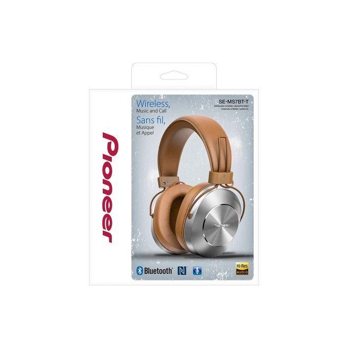 AURICULARES BLUETOOTH PIONEER SE-MS7BT-T MARRÓN/PLATA - BT3.0 - DRIVERS 40MM - SONIDO HI-RES - NFC - FUNC.MANOS LIBRES - BATERÍA RECARGABLE-JACK 3.5MM 2 AURICULARES BLUETOOTH PIONEER SE-MS7BT-T MARRÓN/PLATA - BT3.0 - DRIVERS 40MM - SONIDO HI-RES - NFC - FUNC.MANOS LIBRES - BATERÍA RECARGABLE-JACK 3.5MM 2