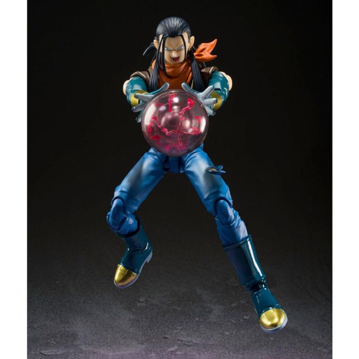Tamashii Nations S.H. Figuarts Dragon Ball GT Super Android 17 - Figura de 15 cm con accesorios 1