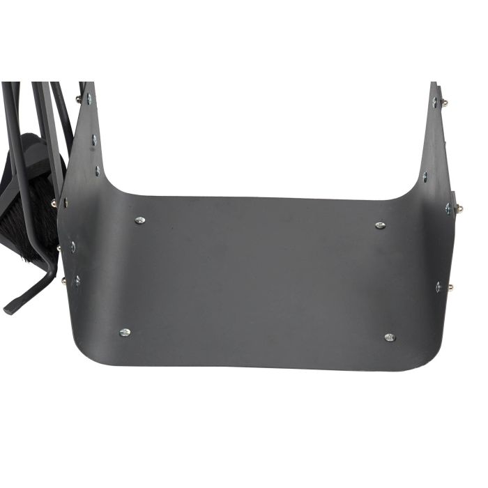 DKD Home Decor Leñera Vintage Negro Natural Acero y Pino Set de 4 11 x 57 x 2.5 cm 2