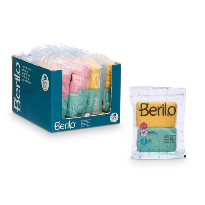 Set 2 Esponjas De Rizo Surtidos Colores Berilo 19X26CM (18 Unidades) 2 Set 2 Esponjas De Rizo Surtidos Colores Berilo 19X26CM (18 Unidades) 2