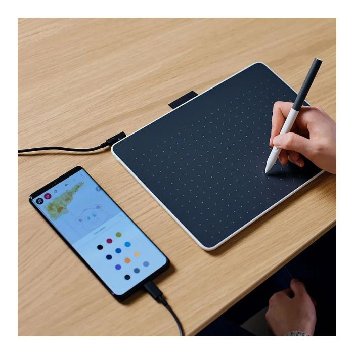 Wacom Medium TABLET PEN Inalámbrico y alámbrico USB/Bluetooth Gris Blanco Windows macOS Android ChromeOS 216 x 135 mm 2