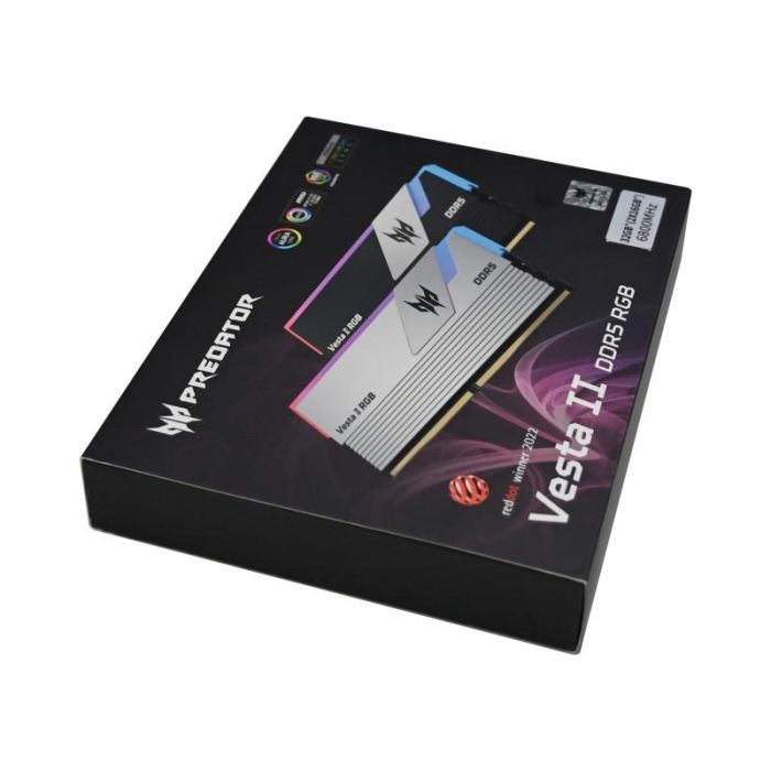 Acer Predator Vesta II C32 RGB Memoria RAM DDR5 32GB (2x16GB) 6000MHz CL32 Plata 5