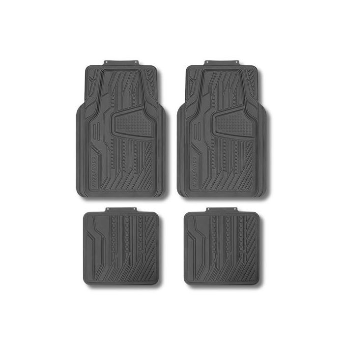 Set de Alfombrillas para Coche Goodyear GOD9017 Negro (4 pcs) 1 Set de Alfombrillas para Coche Goodyear GOD9017 Negro (4 pcs) 1