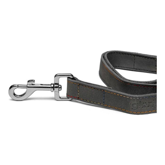 Gloria Correa Oasis para Perro de Cuero Reforzado y Robusto con Mosquetón Seguro para Paseos Largos 100 cm x 15 mm Negro 3