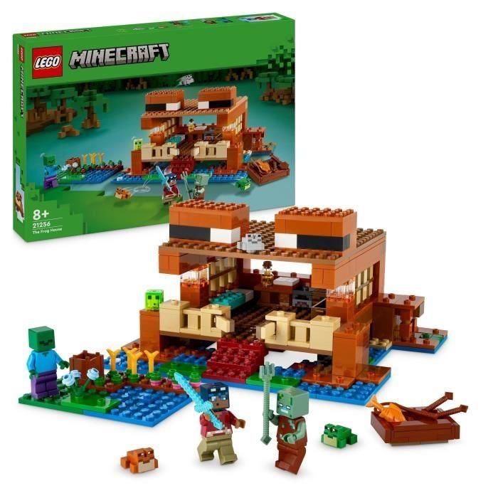 LEGO 21256 Minecraft La Casa de la Rana, Juguete con Minifiguras de Animales, Personajes Zombi y Explorador 0 LEGO 21256 Minecraft La Casa de la Rana, Juguete con Minifiguras de Animales, Personajes Zombi y Explorador 0