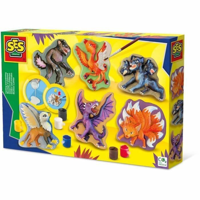 SES Creative SES1710479908387 Kit Fundición y Pintura Criaturas Míticas Pasatiempos Creativos SES Creative SES1710479908387 Kit Fundición y Pintura Criaturas Míticas Pasatiempos Creativos