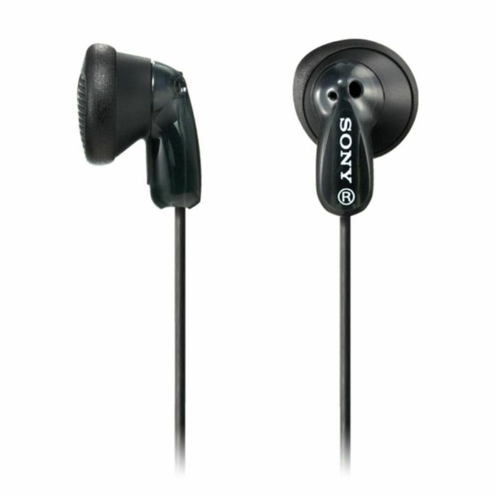 SONY MDR-E 9 LPB Auriculares de botón negros transparentes