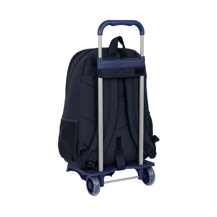 Mochila Escolar con Ruedas Real Madrid C.F. Azul marino 32 x 44 x 16 cm 2