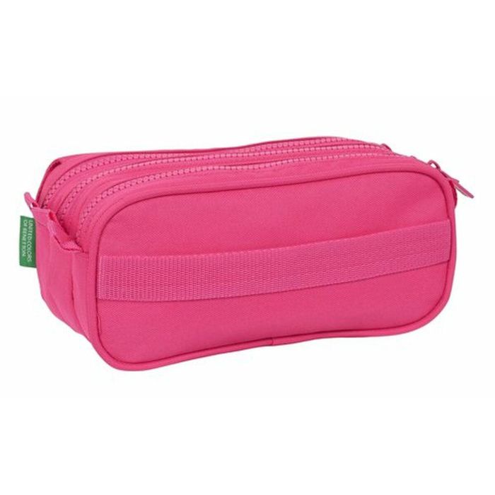Portatodo Triple Benetton Raspberry 21,5 x 10 x 8 cm Fucsia 3 Portatodo Triple Benetton Raspberry 21,5 x 10 x 8 cm Fucsia 3
