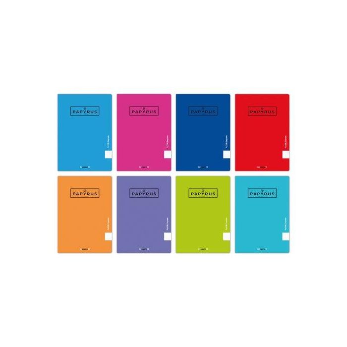 Libreta Papyrus A4 48H 90G Pp Cuadric.5X5 Col.Sur. 10 unidades