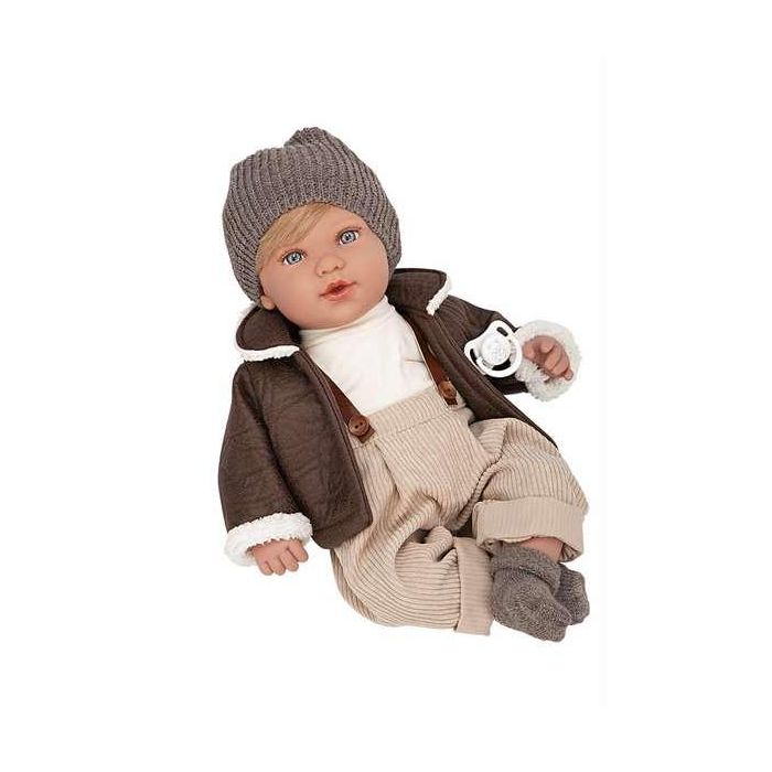 Muñecas Arias Muñeca Iria 45 cm Marron C/Mecanismo 14 Sonidos Magnetico Try Me