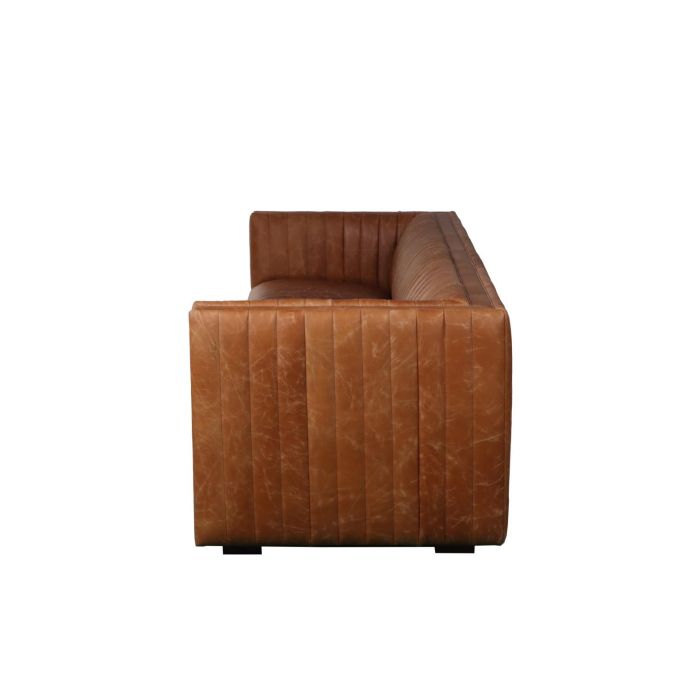 Sofa Urban DKD Home Decor Cognac 92 x 73 x 246.5 cm 3