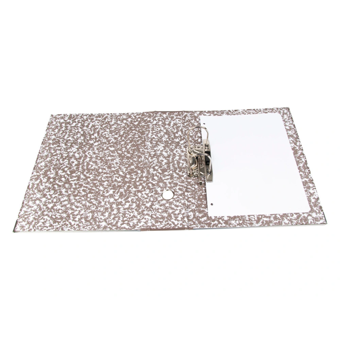 Liderpapel Archivador de Palanca Classic Cuarto Gris Lomo 80mm Cartón Entrecolado Compresor Metálico 7