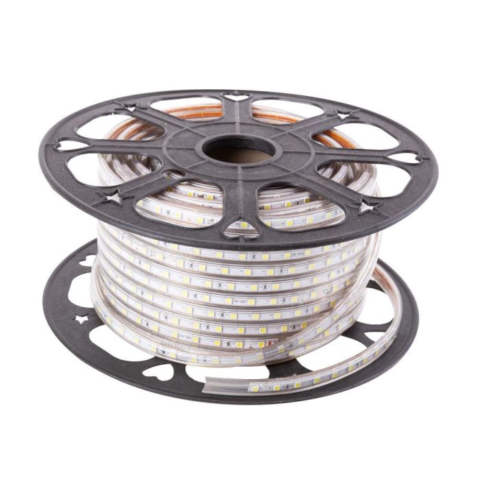 Tira de 60 LEDs/M 500W 42.000Lm 6000ºK SMD5050 220VAC IP65 x50M 40.000H  [HO-220-60-50M-CW] 4