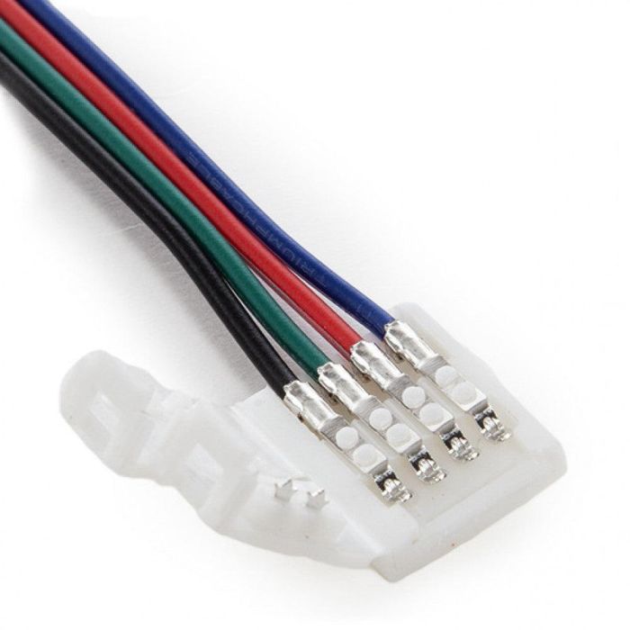Conector Tira LED SMD5050 10Mm RGB 4 Vías Doble 12/24VDC 1