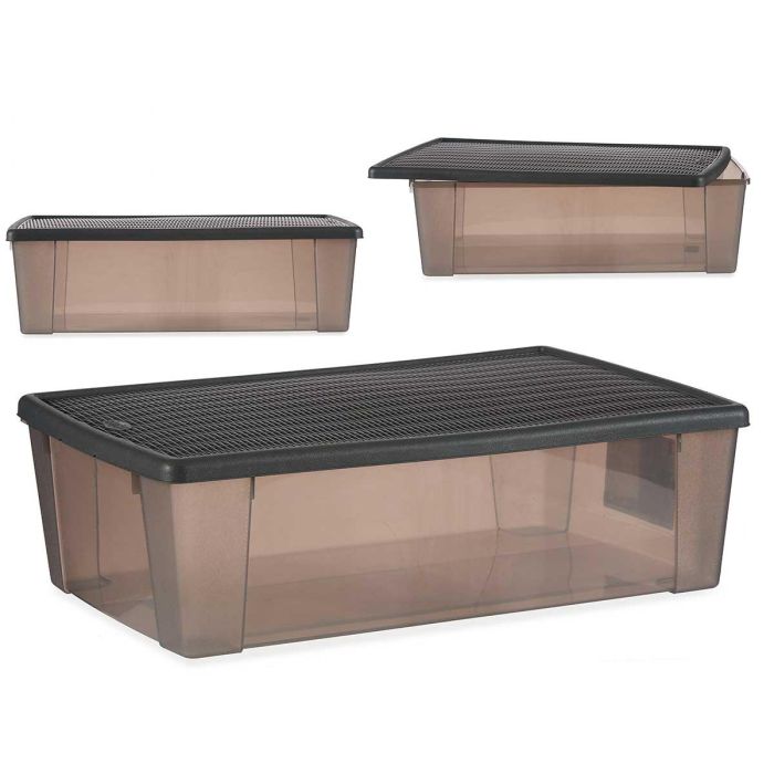 Caja 30L Elegance Gris Stefanplast 38X17CM (6 Unidades) Caja 30L Elegance Gris Stefanplast 38X17CM (6 Unidades)