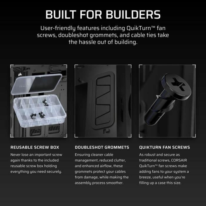 Corsair Caja 5000T LX RGB CC-9011298-WW Cristal Templado Mid-Tower Negro 1