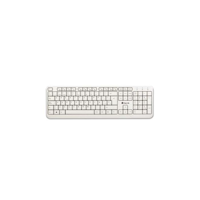 NGS Teclado con Cable USB Spike, Teclas Multimedia, Membrana Silenciosa, Resistente a Salpicaduras, 10M Pulsaciones 0 NGS Teclado con Cable USB Spike, Teclas Multimedia, Membrana Silenciosa, Resistente a Salpicaduras, 10M Pulsaciones 0