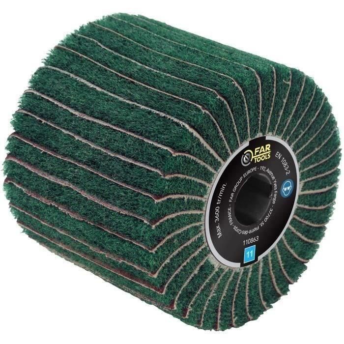 FARTOOLS Cepillo de fibra sintética y cuchillas abrasivas Ø120mm / L100mm FARTOOLS Cepillo de fibra sintética y cuchillas abrasivas Ø120mm / L100mm