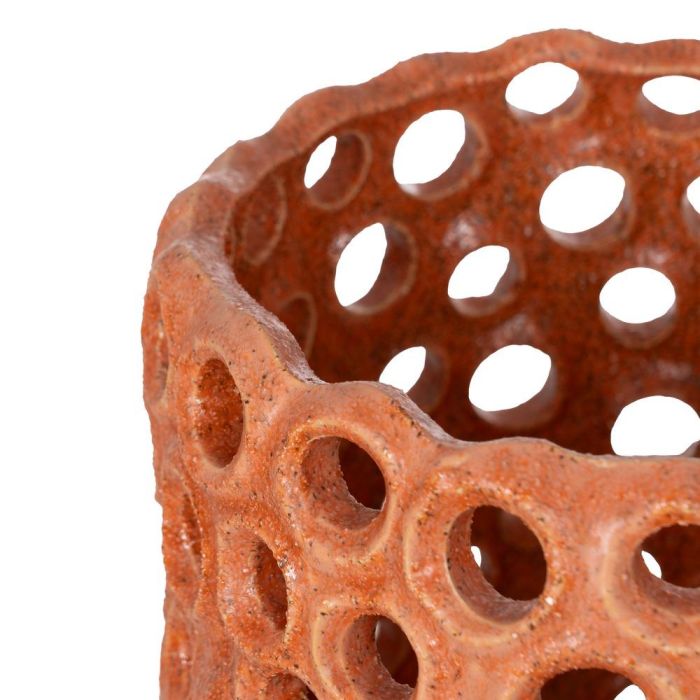 Jarrón Naranja Cerámica Decoración 24 X 23,50 X 54,50 cm