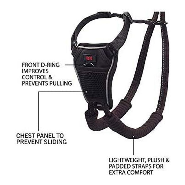 Company Of Animals Halti Arnés Antitirones No Pull Harness Negro Talla S Cuello 22-36cm