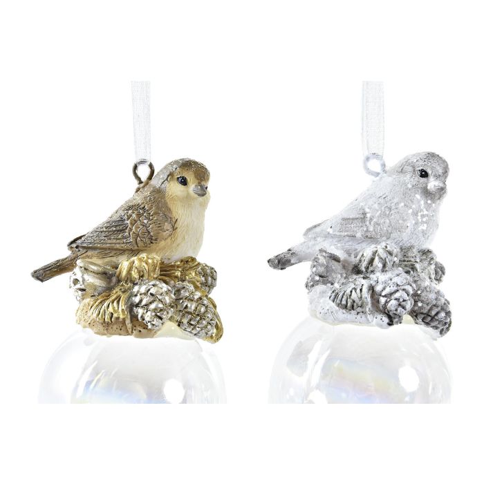 DKD Home Decor Decoración Colgante Navidad Moderna Pájaro Resina Cristal Blanco Marrón 12 Unidades Surtido Aleatorio (3.5x4x7 cm) 1 DKD Home Decor Decoración Colgante Navidad Moderna Pájaro Resina Cristal Blanco Marrón 12 Unidades Surtido Aleatorio (3.5x4x7 cm) 1