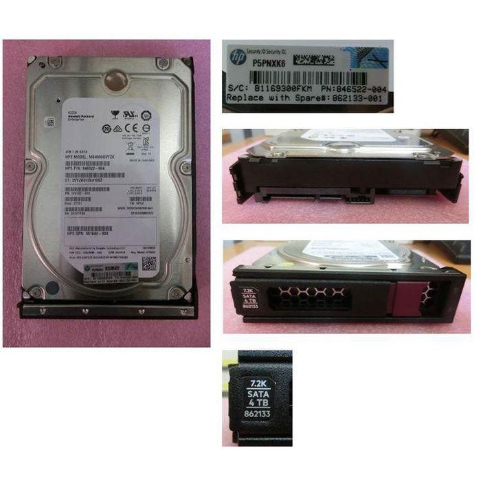 Hewlett Packard Enterprise Disco Duro 4TB SATA - Optimizado para Sustitución en Sistemas HP