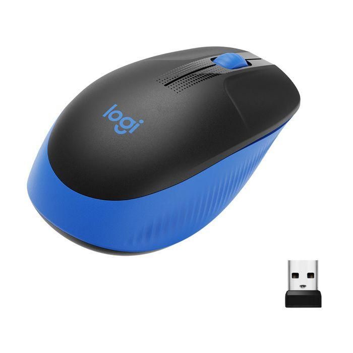 Logitech M190 Ratón Inalámbrico Completo, RF Wireless, Batería Alcalina, Color Azul 1